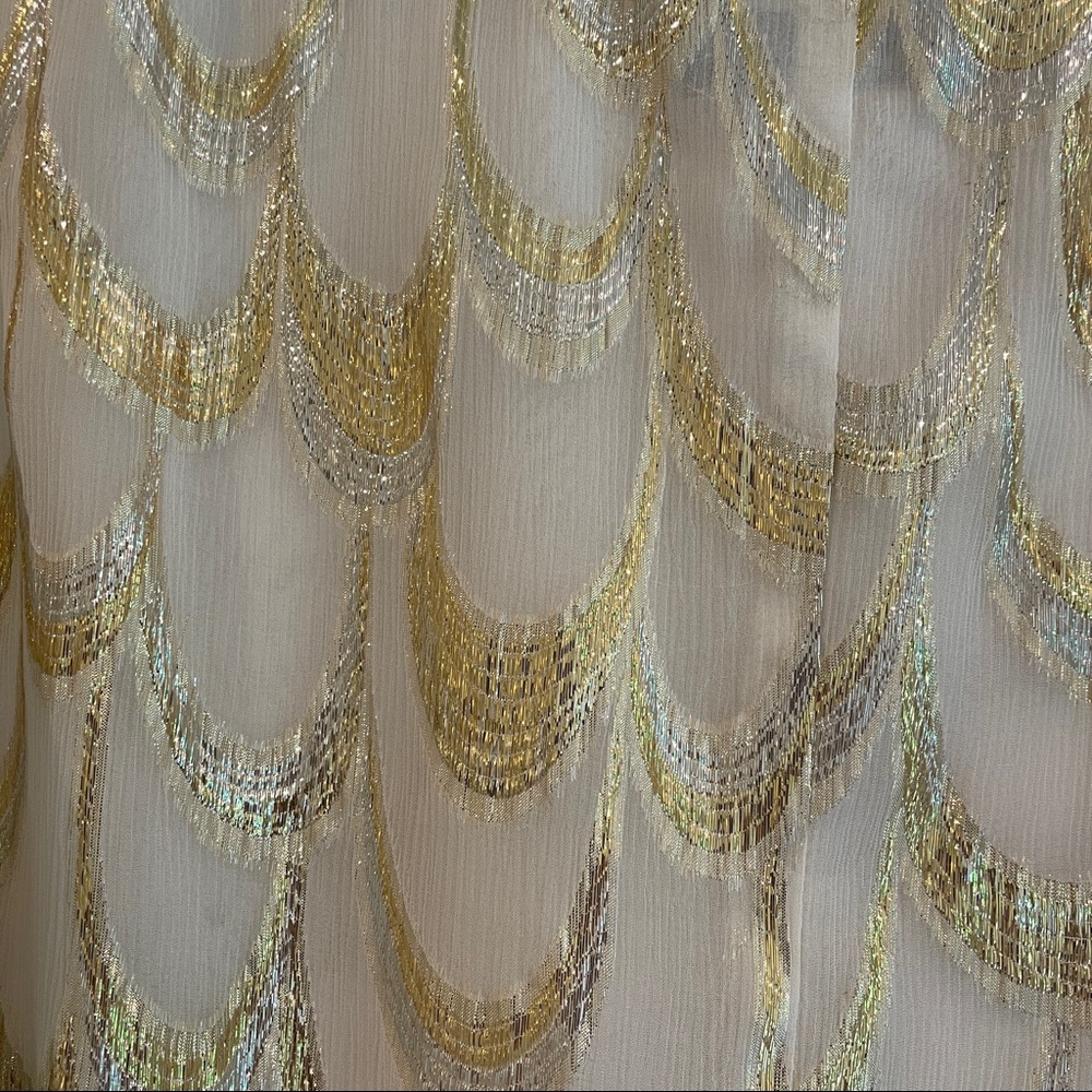 Trina Turk Gold Dew String Top Size P - image 4